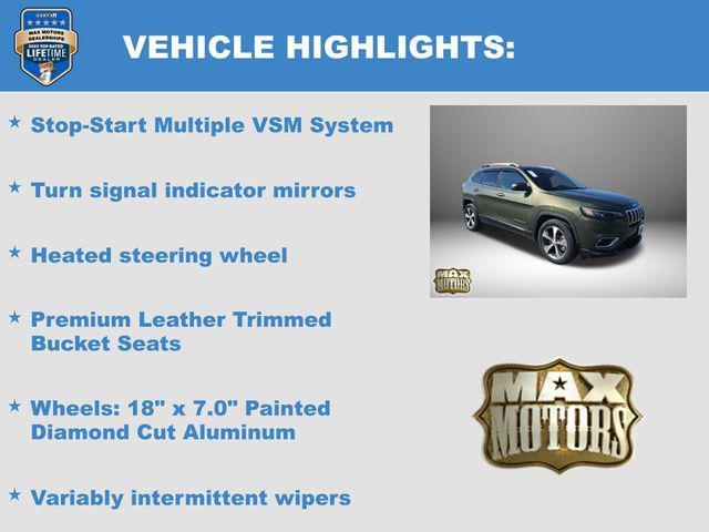 used 2021 Jeep Cherokee car, priced at $17,418
