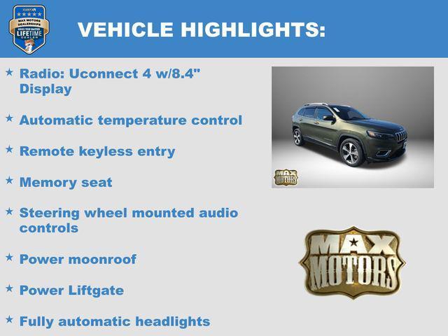 used 2021 Jeep Cherokee car, priced at $17,418