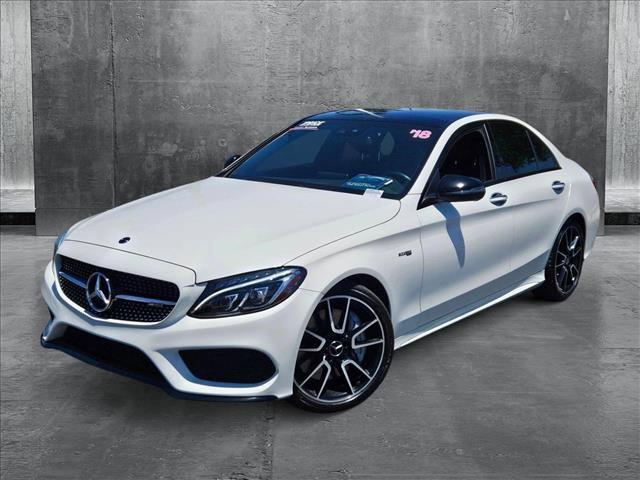 used 2018 Mercedes-Benz AMG C 43 car, priced at $29,995