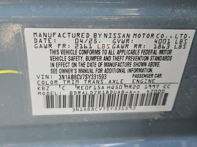 new 2025 Nissan Sentra car, priced at $25,442