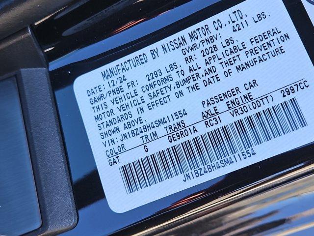 new 2025 Nissan Z car, priced at $55,250