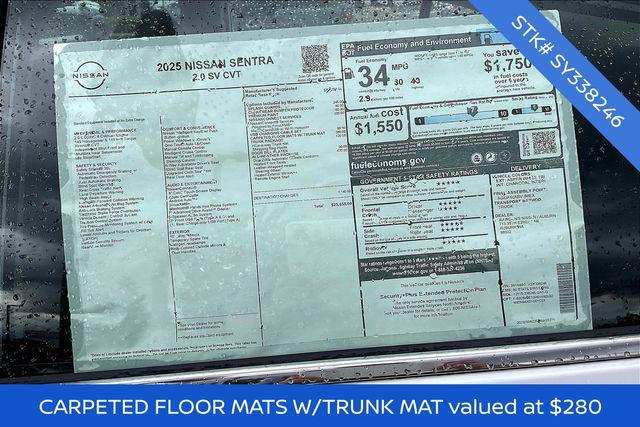 new 2025 Nissan Sentra car, priced at $25,155