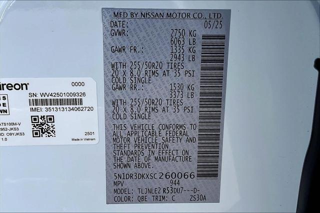 new 2025 Nissan Pathfinder car, priced at $55,035