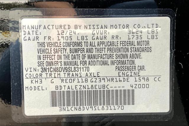 new 2025 Nissan Versa car, priced at $21,945
