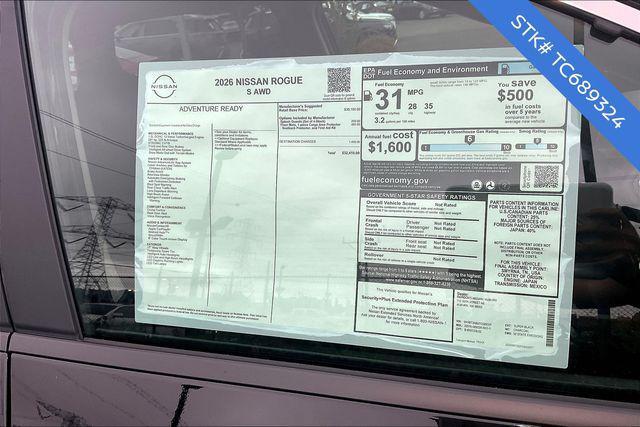 new 2026 Nissan Rogue car, priced at $29,291