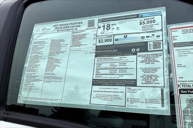 new 2025 Nissan Frontier car, priced at $45,935