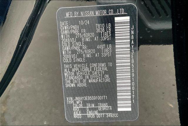 new 2025 Nissan Armada car, priced at $70,433