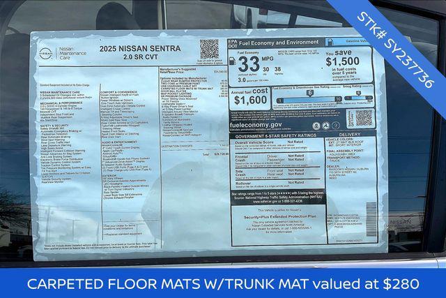 new 2025 Nissan Sentra car, priced at $29,220