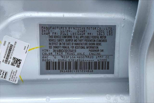 new 2025 Nissan Sentra car, priced at $24,550