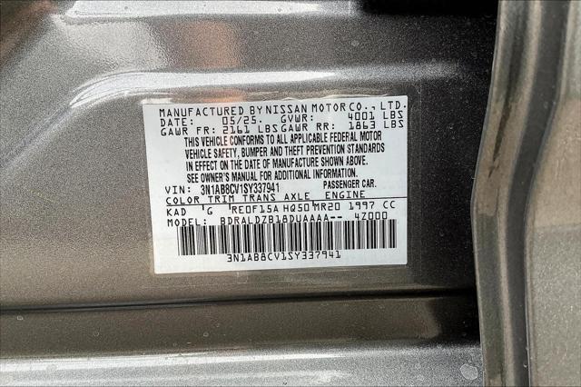 new 2025 Nissan Sentra car, priced at $25,205