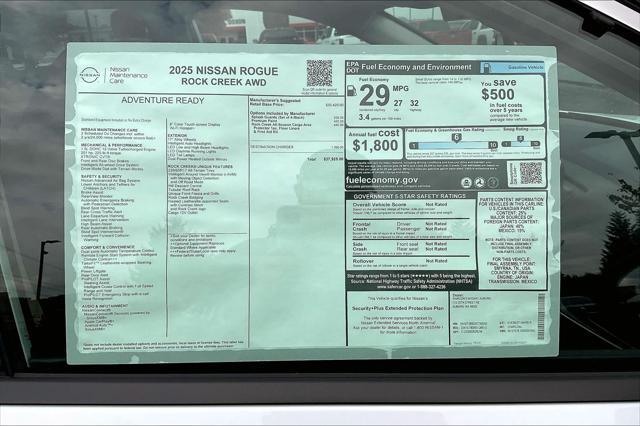 new 2025 Nissan Rogue car, priced at $37,925