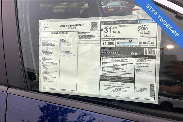 new 2026 Nissan Rogue car, priced at $30,241