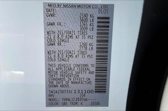 new 2025 Nissan Murano car, priced at $53,300