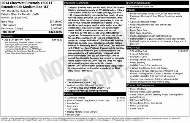 used 2014 Chevrolet Silverado 1500 car, priced at $15,562