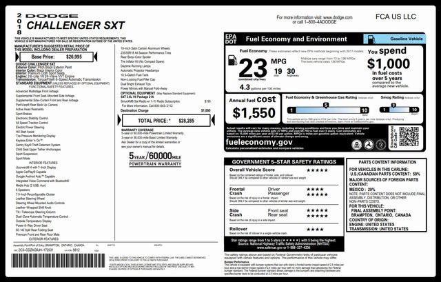 used 2018 Dodge Challenger car, priced at $16,492