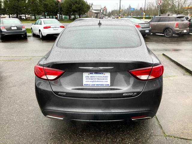 used 2015 Chrysler 200 car, priced at $12,999