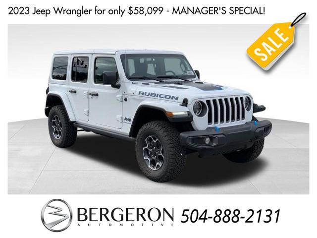 new 2023 Jeep Wrangler 4xe car, priced at $58,099