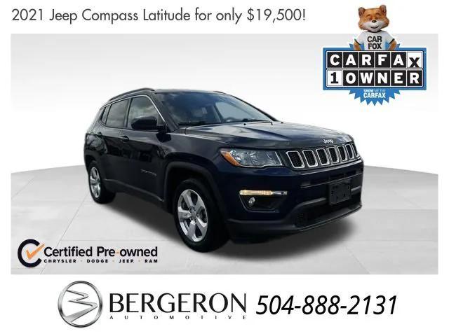 used 2021 Jeep Compass car, priced at $19,500