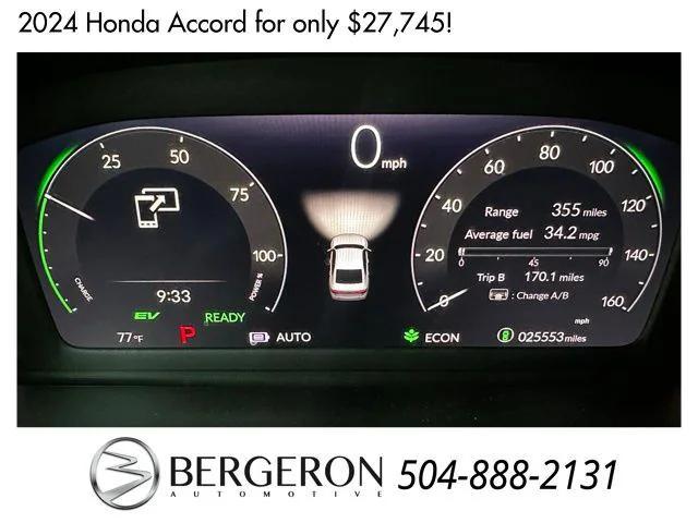 used 2024 Honda Accord Hybrid car, priced at $27,745