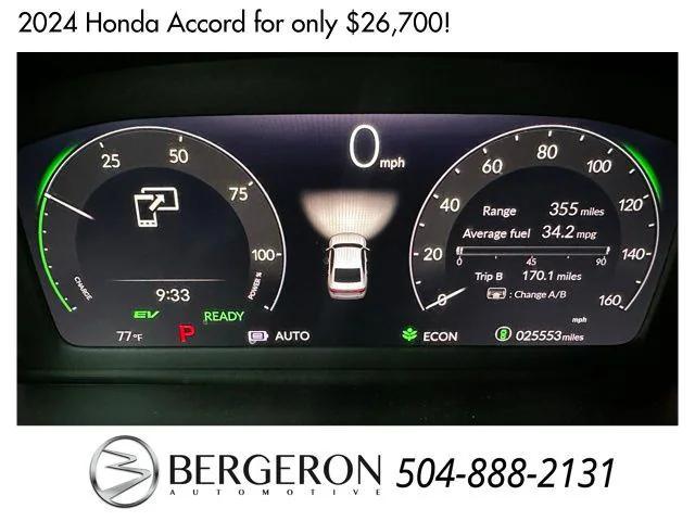 used 2024 Honda Accord Hybrid car, priced at $26,700