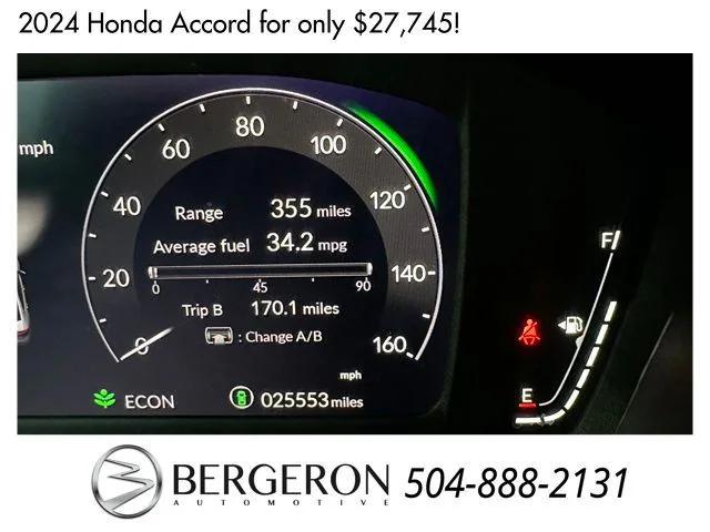 used 2024 Honda Accord Hybrid car, priced at $27,745