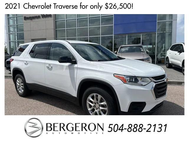 used 2021 Chevrolet Traverse car, priced at $26,500