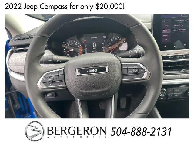 used 2022 Jeep Compass car, priced at $20,000