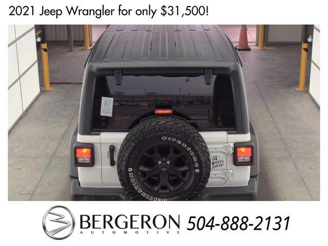 used 2021 Jeep Wrangler Unlimited car, priced at $31,500