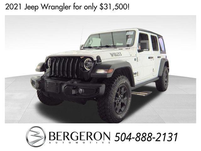 used 2021 Jeep Wrangler Unlimited car, priced at $31,500