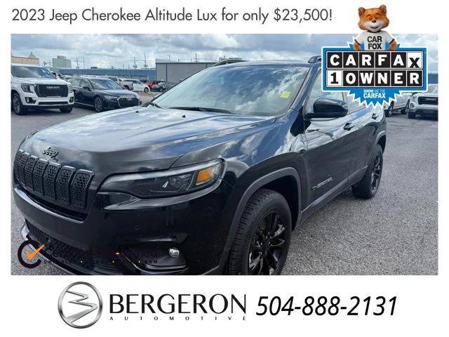 used 2023 Jeep Cherokee car, priced at $23,500