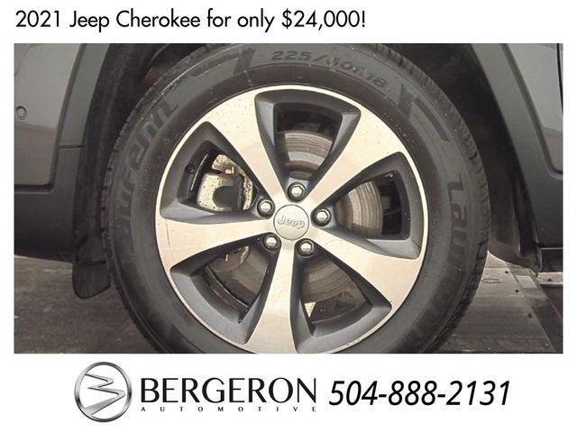 used 2021 Jeep Cherokee car, priced at $24,000