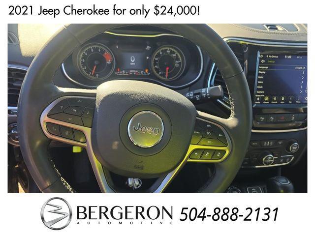 used 2021 Jeep Cherokee car, priced at $24,000