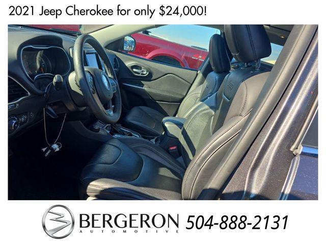 used 2021 Jeep Cherokee car, priced at $24,000