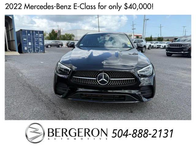 used 2022 Mercedes-Benz E-Class car, priced at $40,000