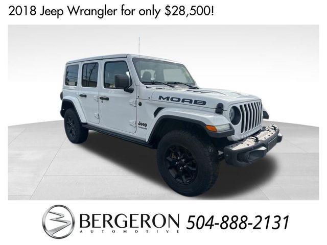 used 2018 Jeep Wrangler Unlimited car, priced at $28,500