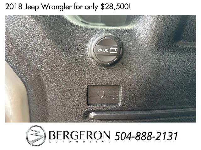 used 2018 Jeep Wrangler Unlimited car, priced at $28,500