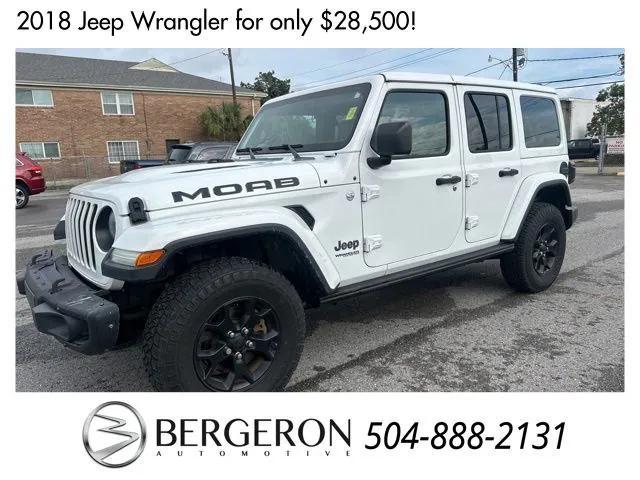 used 2018 Jeep Wrangler Unlimited car, priced at $28,500