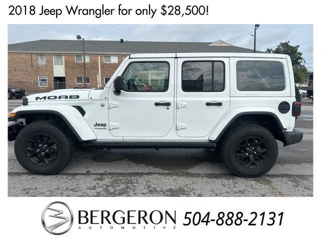 used 2018 Jeep Wrangler Unlimited car, priced at $28,500