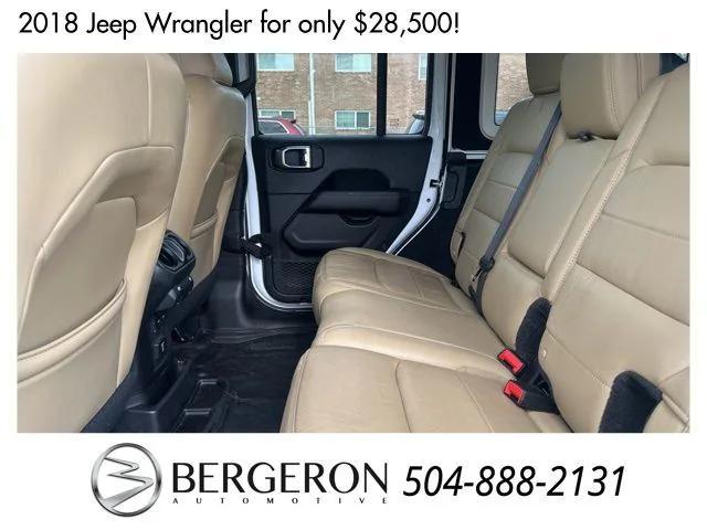 used 2018 Jeep Wrangler Unlimited car, priced at $28,500