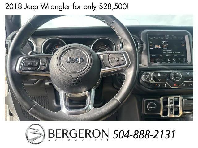 used 2018 Jeep Wrangler Unlimited car, priced at $28,500