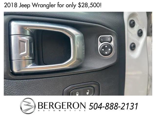 used 2018 Jeep Wrangler Unlimited car, priced at $28,500