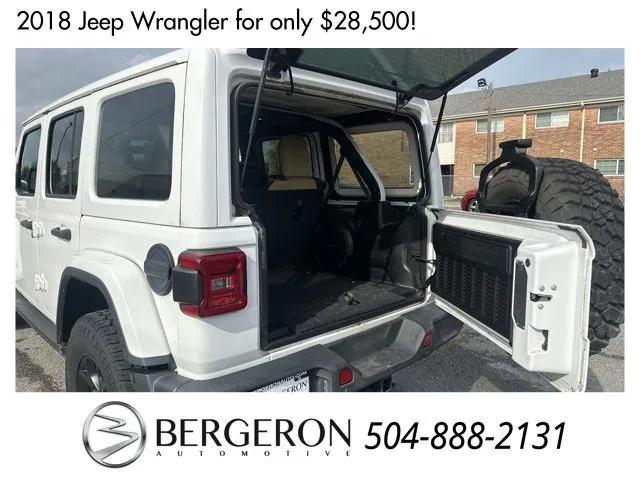 used 2018 Jeep Wrangler Unlimited car, priced at $28,500