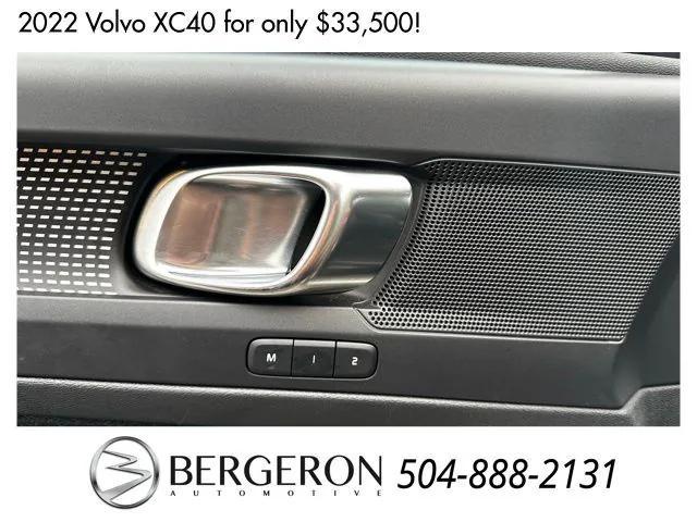 used 2022 Volvo XC40 car, priced at $33,500