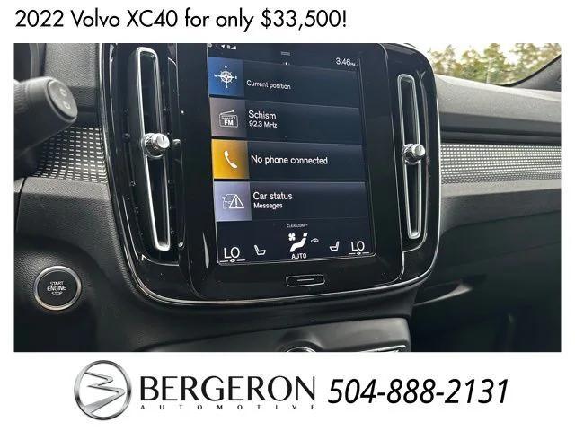 used 2022 Volvo XC40 car, priced at $33,500