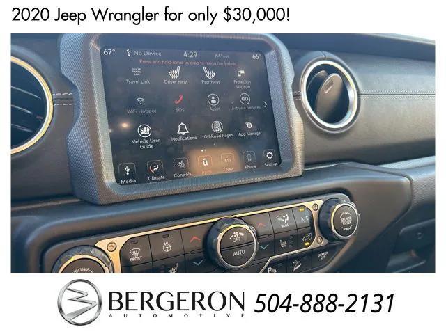 used 2020 Jeep Wrangler Unlimited car, priced at $30,000