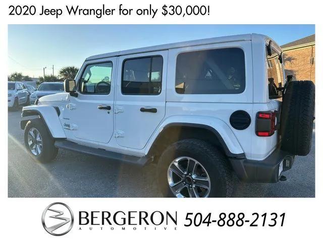 used 2020 Jeep Wrangler Unlimited car, priced at $30,000