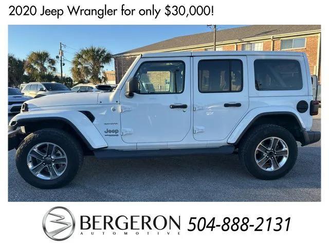 used 2020 Jeep Wrangler Unlimited car, priced at $30,000