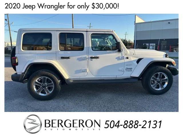 used 2020 Jeep Wrangler Unlimited car, priced at $30,000