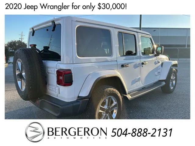 used 2020 Jeep Wrangler Unlimited car, priced at $30,000