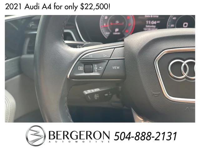 used 2021 Audi A4 car, priced at $22,500